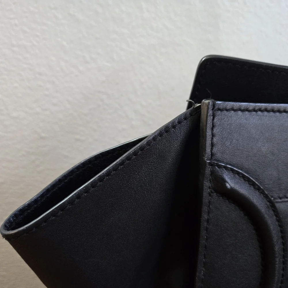 Celine Smooth Calfskin Mini Luggage Black - Picture 2 of 12